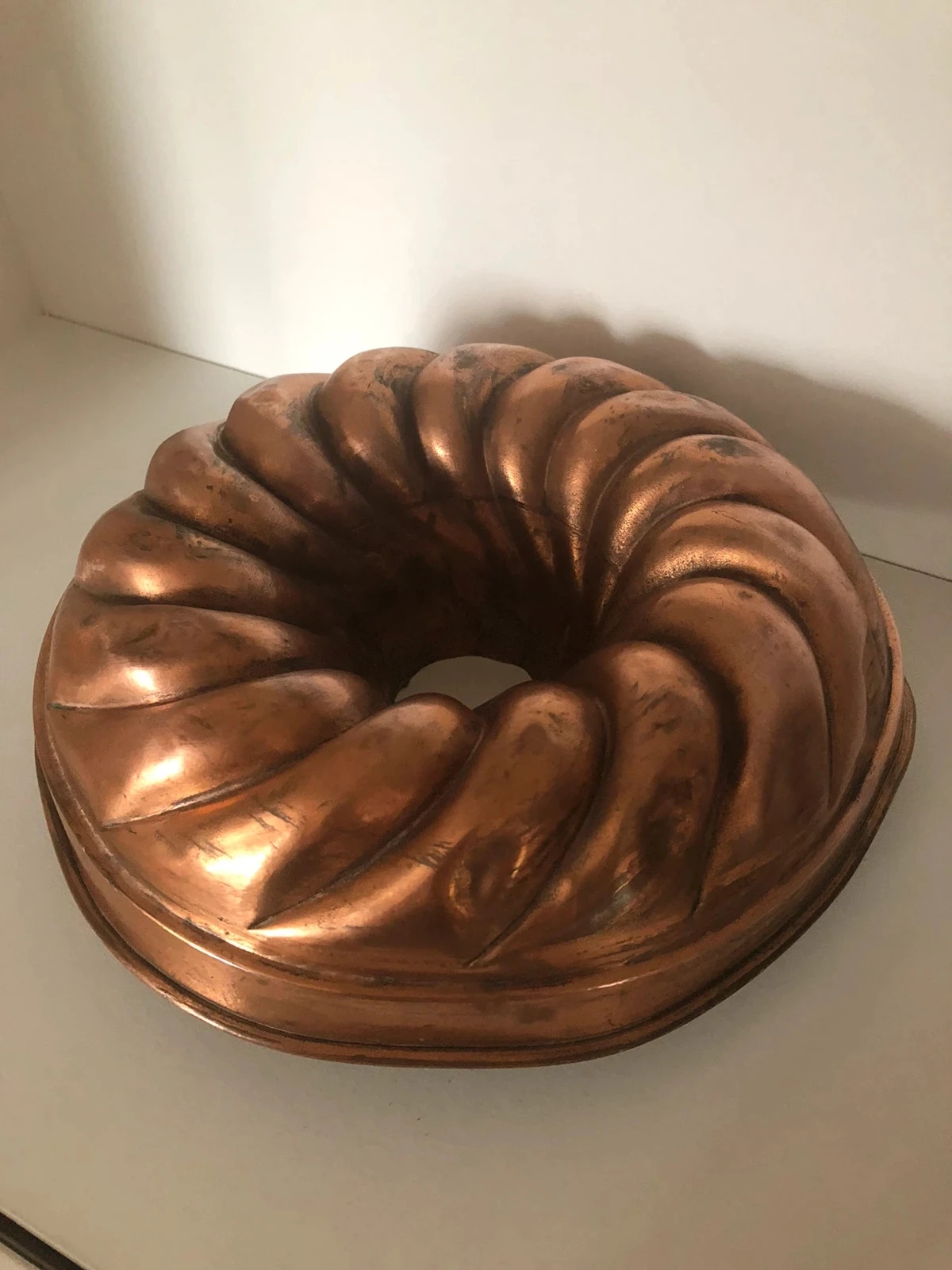 Antiguo molde para Kouglof de cobre vintage – photo 3